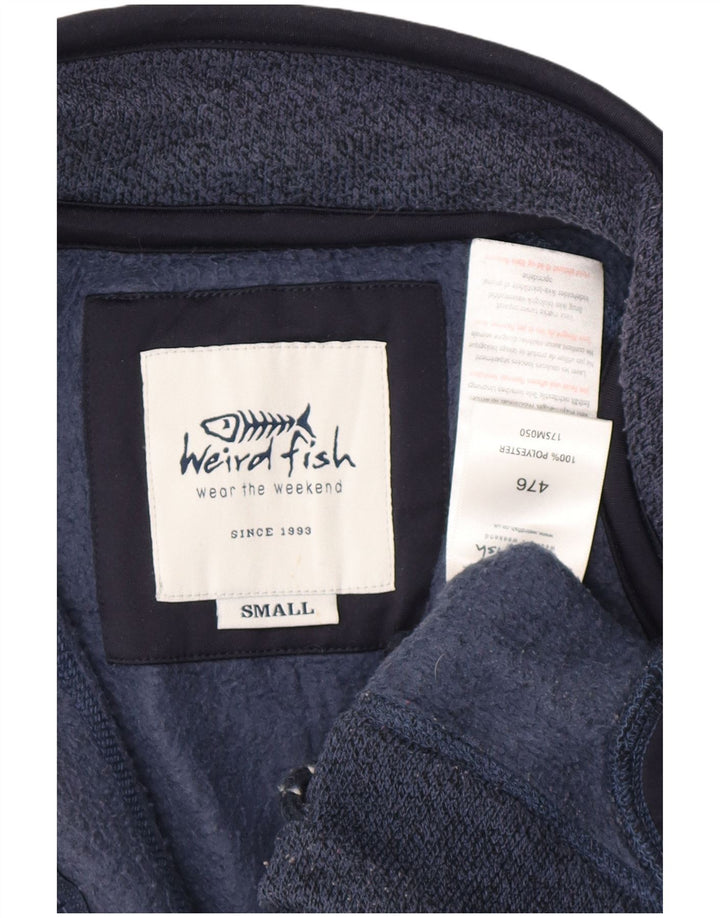 WEIRD FISH Trening pentru bărbați Jachetă de top din poliester bleumarin mic