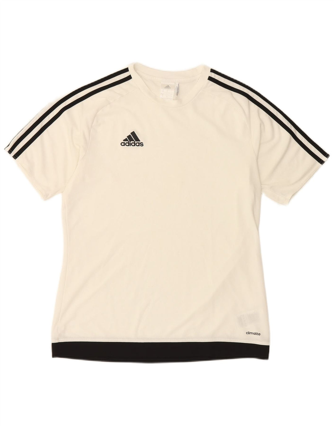 Tricou ADIDAS Climalite pentru bărbați Top mediu alb poliester color bloc