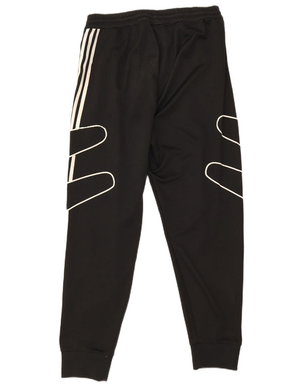 Adidas Mens Graphic Tracksuit Trousers Joggers Medium Black Polyester