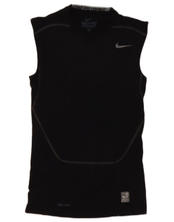 Vestă de luptă pentru bărbați Nike Pro Combat Top Medium Negru Poliester