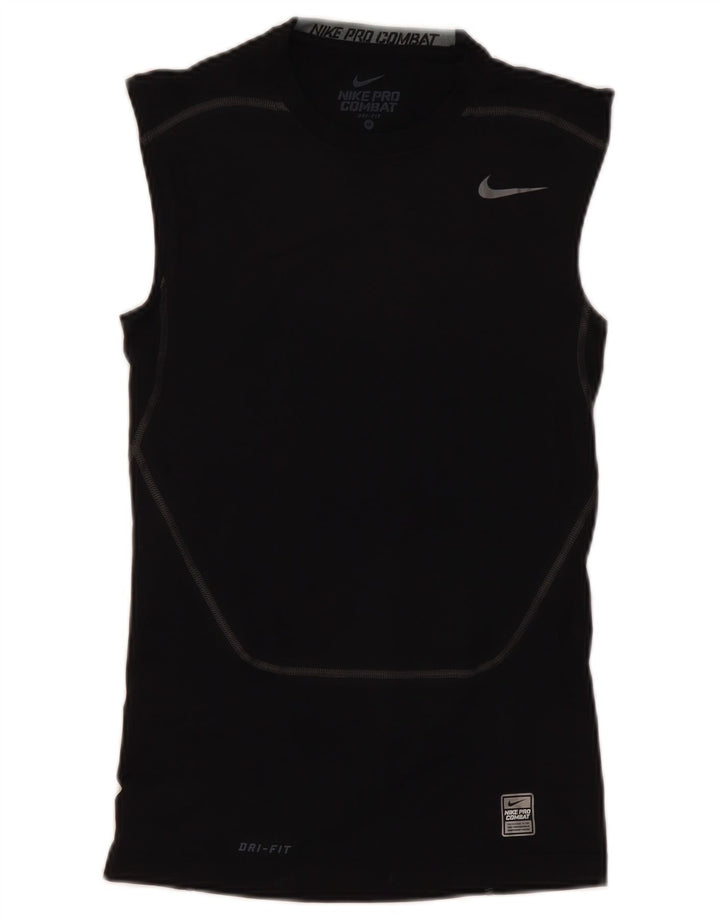 Vestă de luptă pentru bărbați Nike Pro Combat Top Medium Negru Poliester