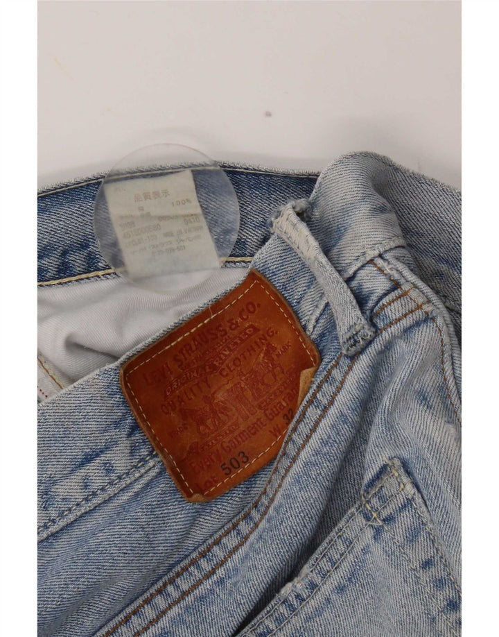 Blugi Levi's 503 distressed drepte pentru bărbați W32 L33 albastru