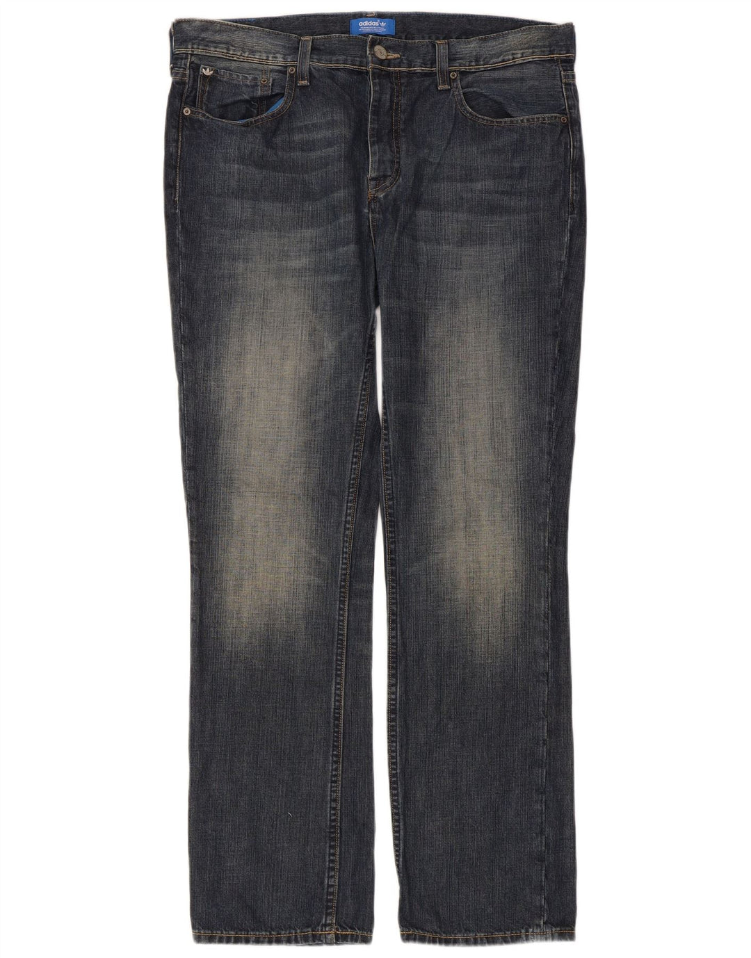 Blugi drepti pentru bărbați ADIDAS W36 L32 bleumarin