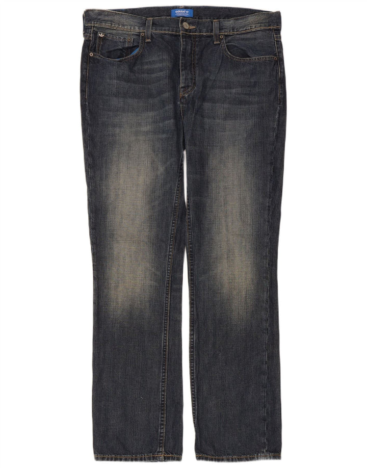 Blugi drepti pentru bărbați ADIDAS W36 L32 bleumarin