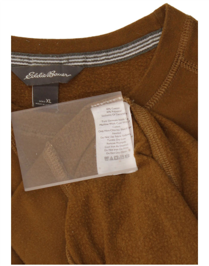 EDDIE BAUER Hanorac pentru bărbați Pulover XL Maro Bumbac