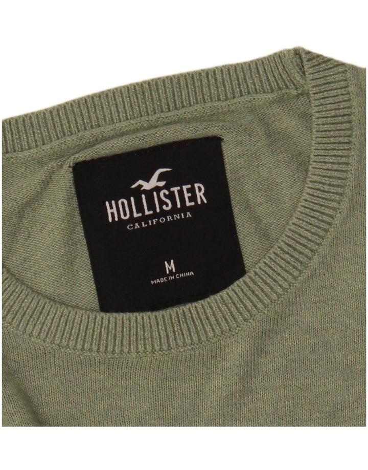 Pulover Hollister Crew Neck Jumper pentru bărbați, verde mediu