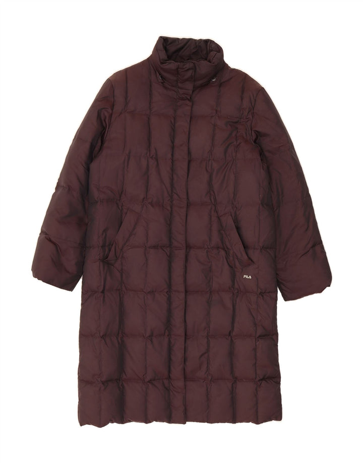 FILA Womens Padded Coat IT 46/48 Large Brown Polyamide Vintage Fila and Second-Hand Fila from Messina Hembry 