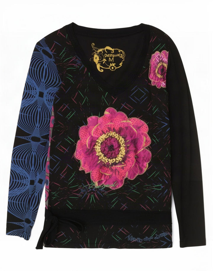 Bluză Desigual pentru femei cu model abstract, UK 12 Medium Multicolor