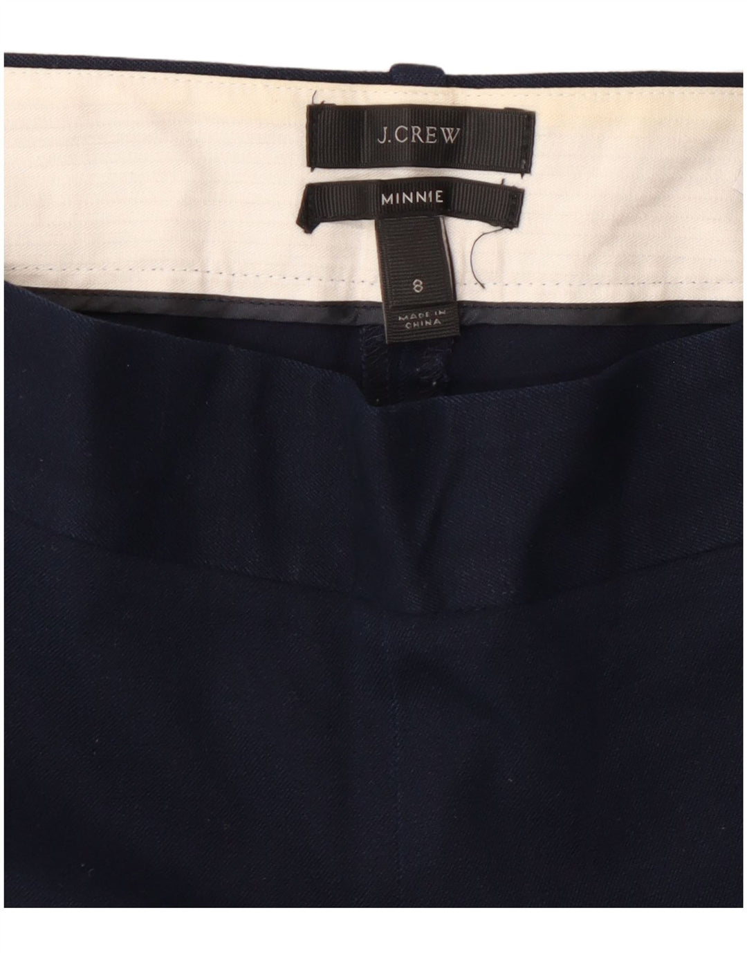 J. CREW Pantaloni cropped Minnie Slim pentru femei US 8 Medium W30 L26 Bleumarin