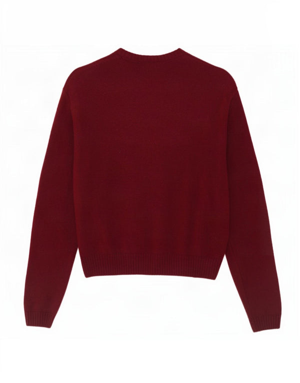 Pulover Cardigan pentru Damă Zara UK 18 XL Lână Bordeaux