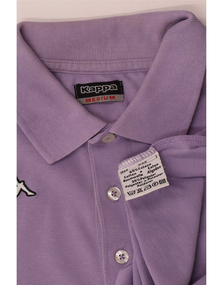 Cămașă polo pentru bărbați Kappa, bumbac violet mediu