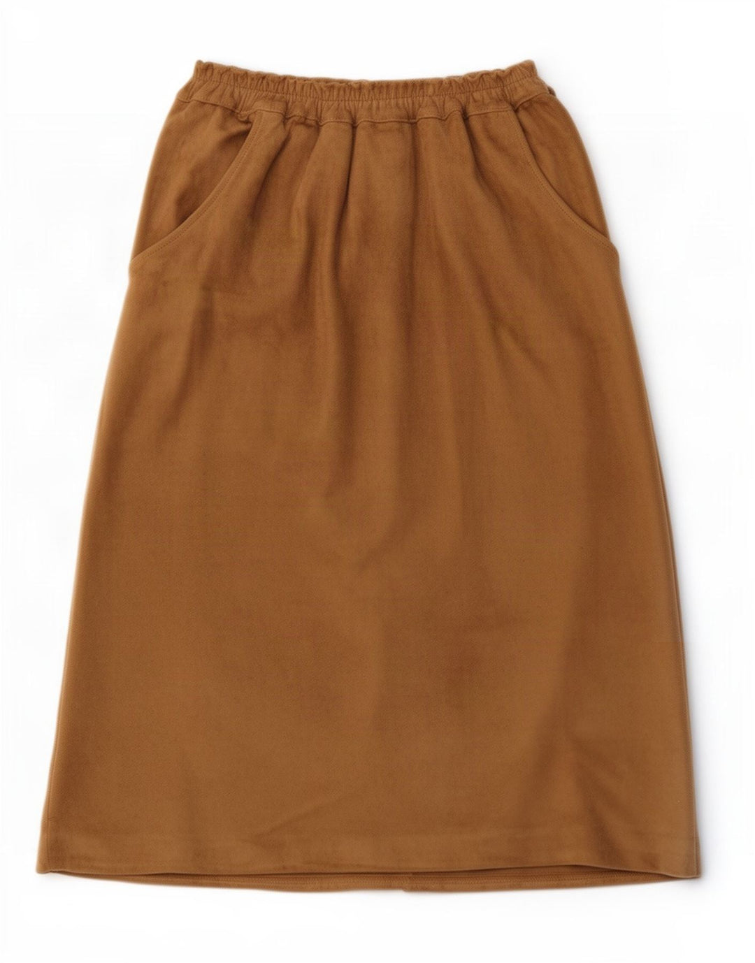 Fusta Wrap Femei din piele intoarsa vintage IT 42 Medium W27 Piele bej