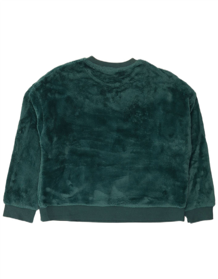 Pulover din velur pentru femei Marks & Spencer, UK 14, verde mediu