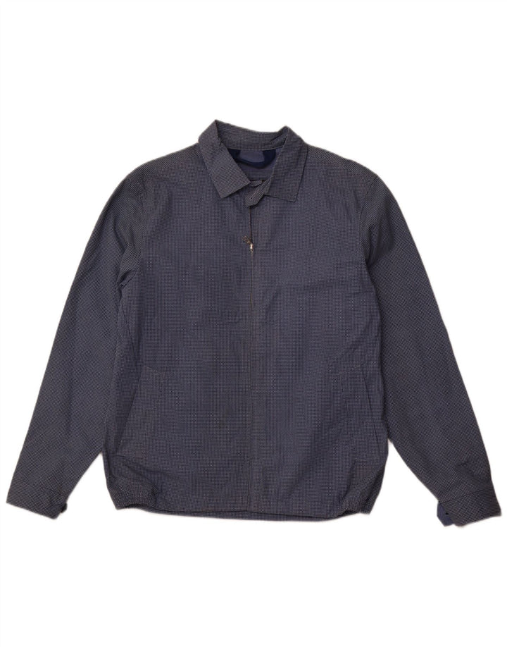 MARKS & SPENCER Jachetă Bomber pentru bărbați UK 38 Medium Blue Spotted Bumbac