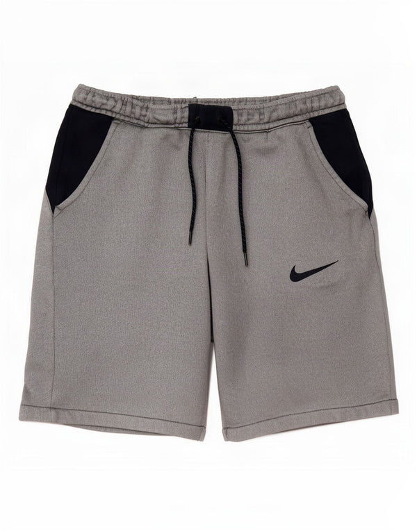 Pantaloni scurți sport Nike pentru bărbați, mari, gri din bumbac color bloc