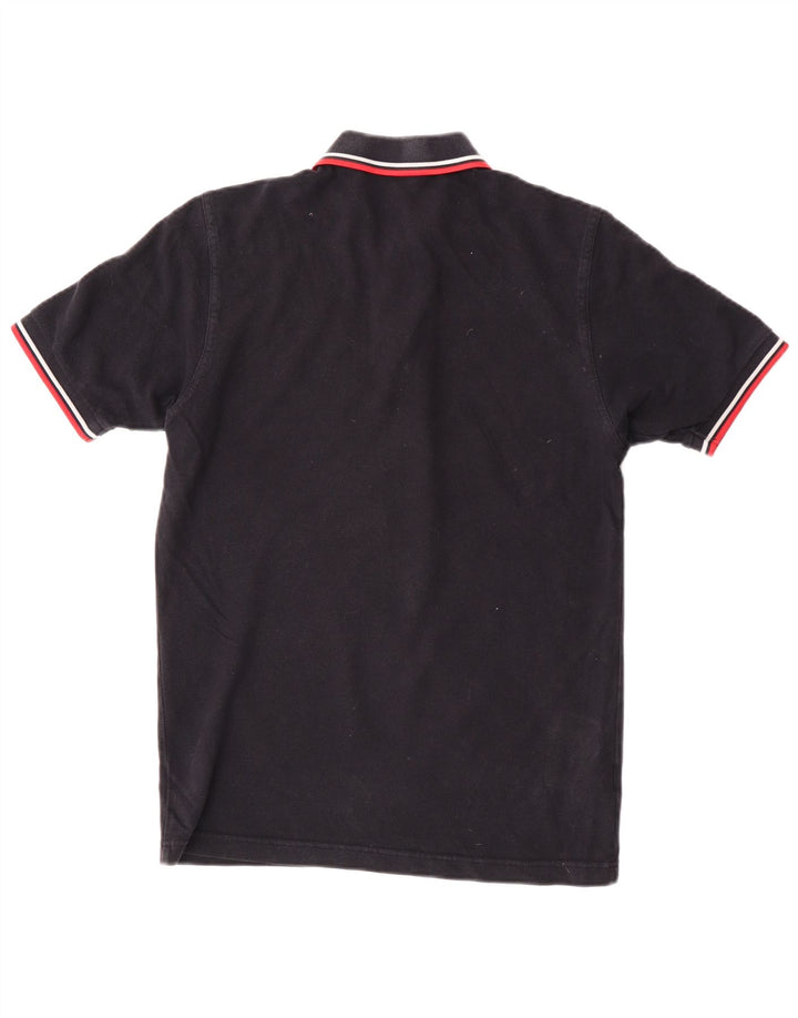 Cămașă polo pentru bărbați Fred Perry slim fit, bumbac negru mic