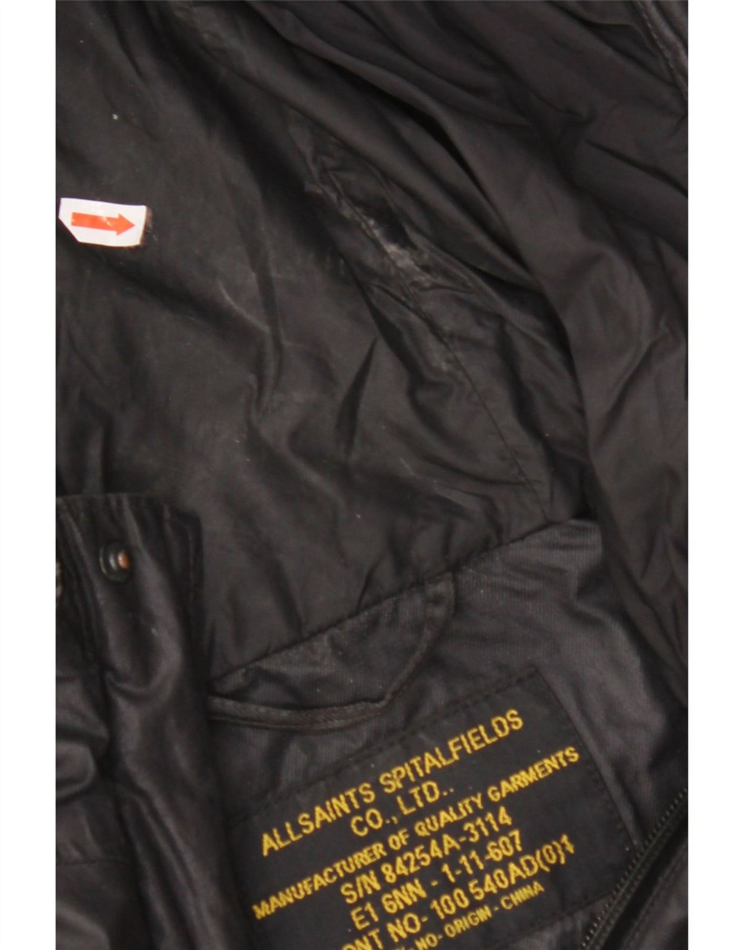 Jachetă cu glugă pentru bărbați ALL SAINTS UK 38 Medium Black