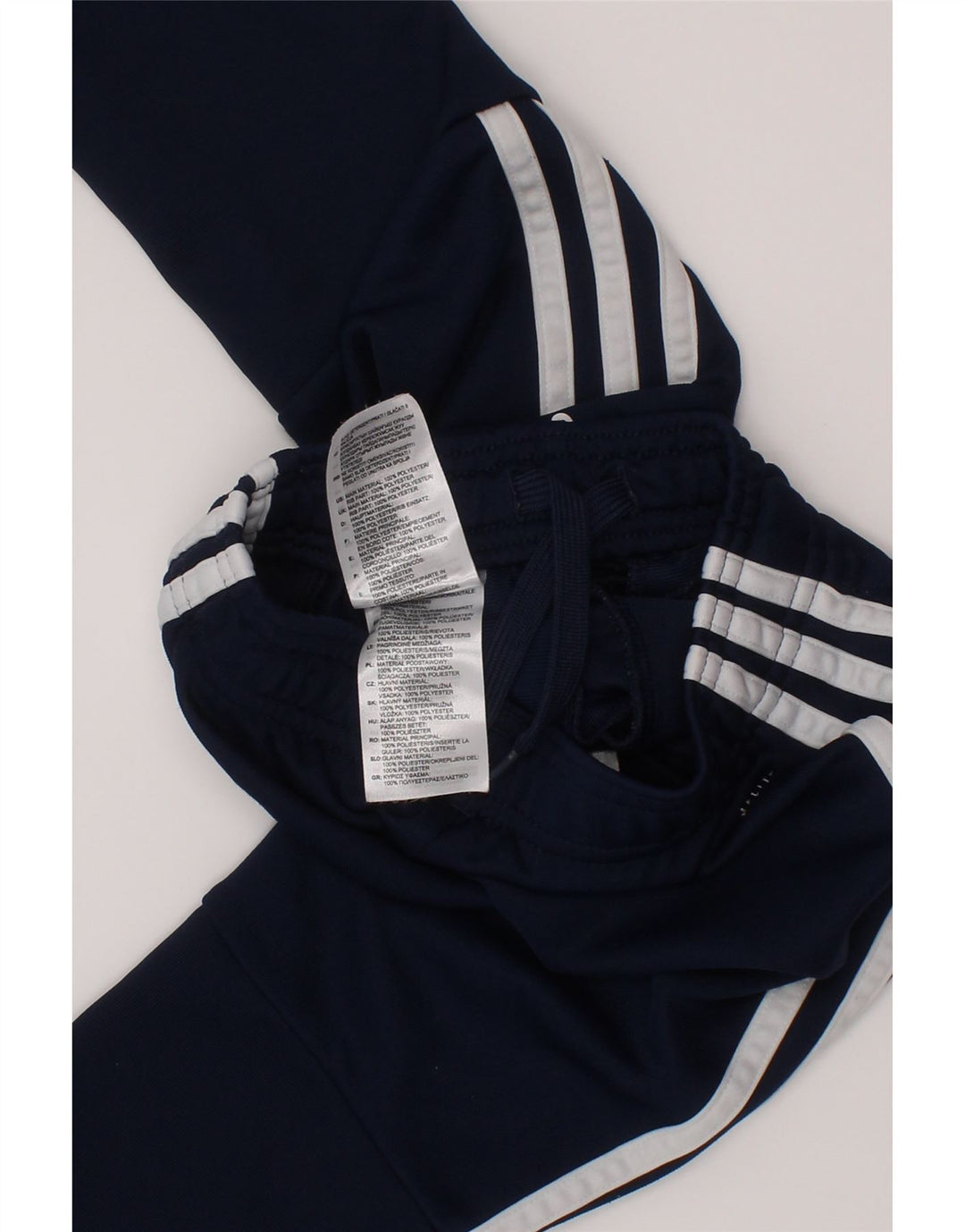 Pantaloni de trening Adidas Climalite pentru baieti 2-3 ani poliester bleumarin