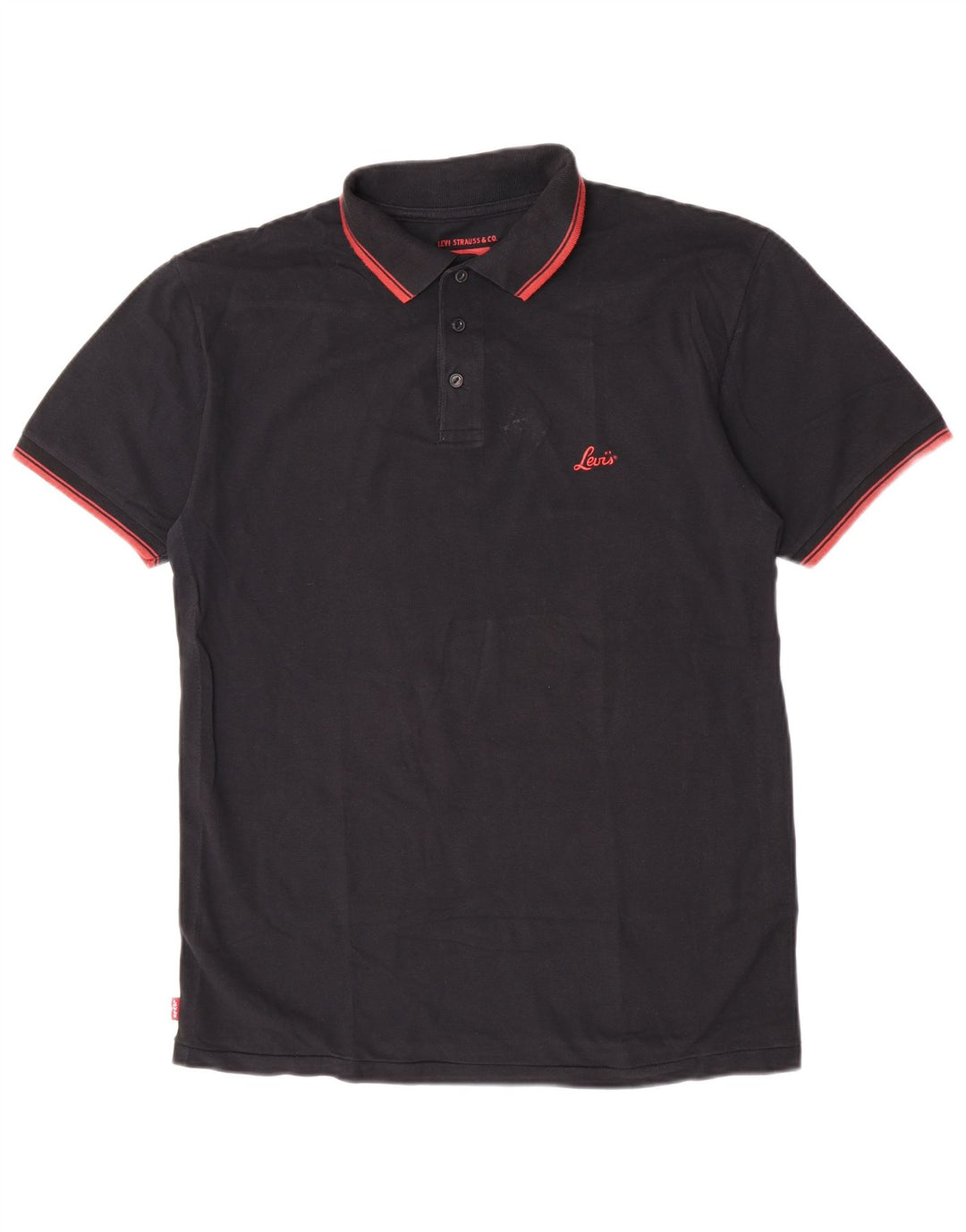 Tricou polo Levi's pentru bărbați 2XL, bumbac negru