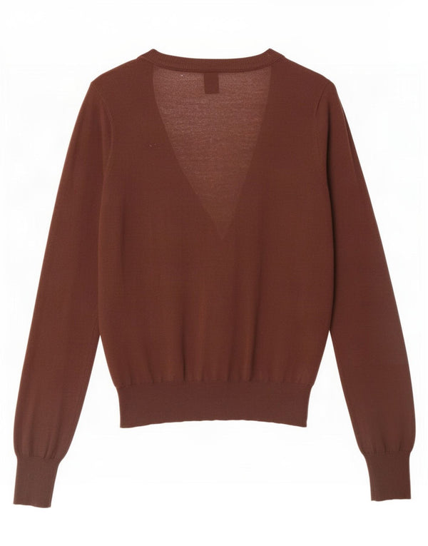 Pulover cardigan pentru femei Gap UK 16 mare bumbac maro