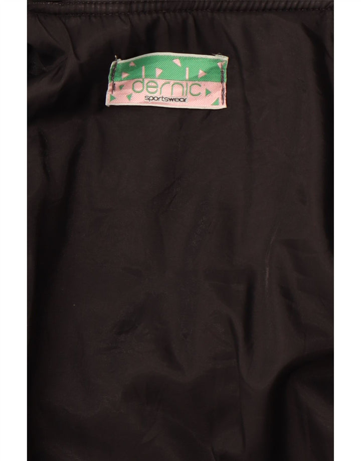 DERNIC Jachetă de bombardier cu grafică Alaska Naval Base pentru bărbați UK 40 Large Black Ani 80