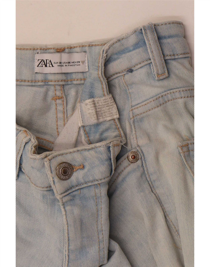Blugi Zara Femei Bootcut EU 38 Mici W28 L26 Bumbac Albastru