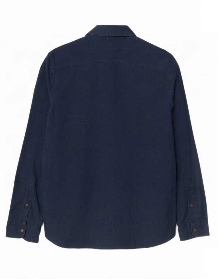 Cămașă Hollister pentru bărbați, mică, bleumarin, bumbac