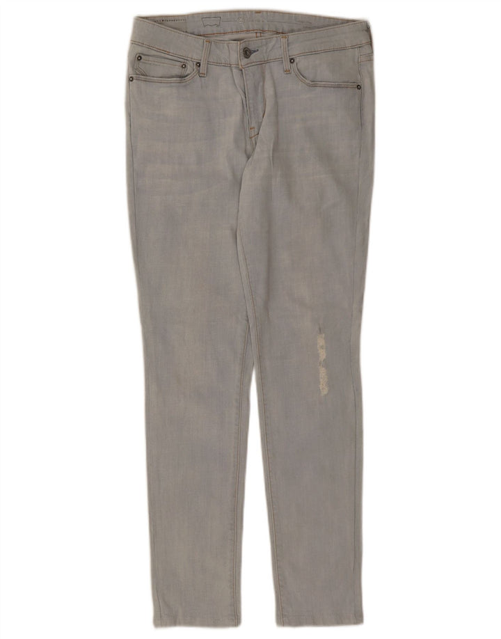 Blugi skinny de damă LEVI'S Demi Curve distressed W29 L29 Albastru