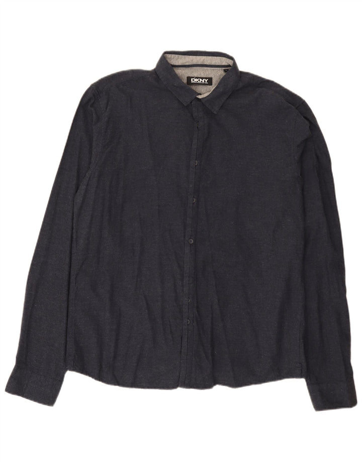 Cămașă pentru bărbați Dkny XL Bumbac bleumarin
