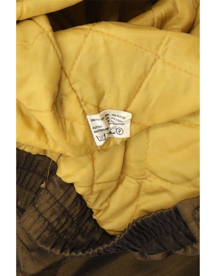 Vintage Womens Hooded Oversized Parka Jacket UK 14 Medium Khaki Poliester