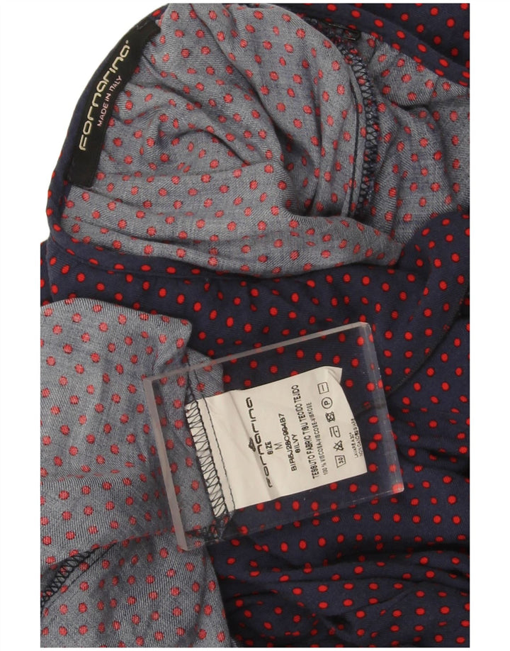 Bluză Fornarina Femei Top UK 14 Medium Bleumarin Pete Retro
