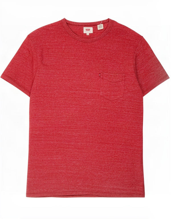 Tricou pentru bărbați Levi's Top, mediu roșu, bumbac cu pete