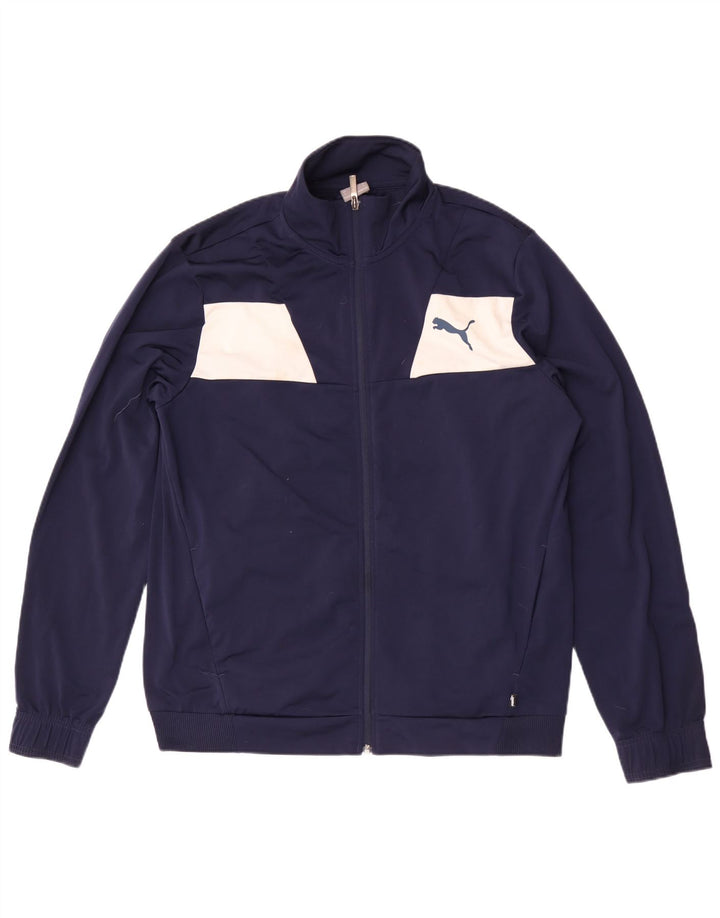 Jachetă de trening pentru bărbați Puma, mare, albastru, poliester color bloc