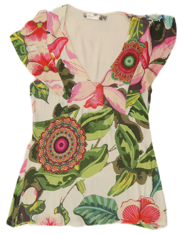 Bluză Desigual Femei Top UK 18 XL Multicolor Floral