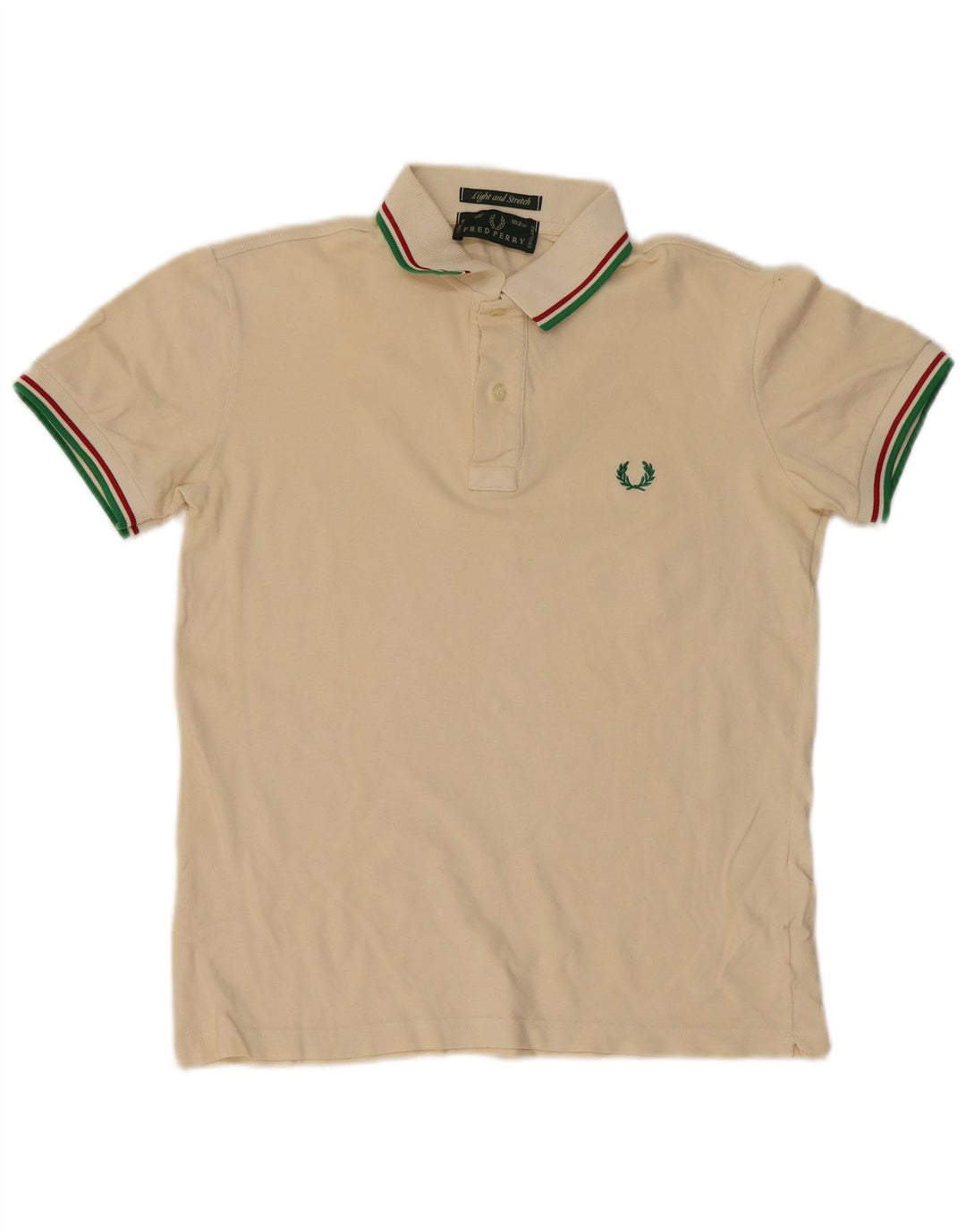 Cămașă polo Fred Perry pentru bărbați, bumbac, bej mediu