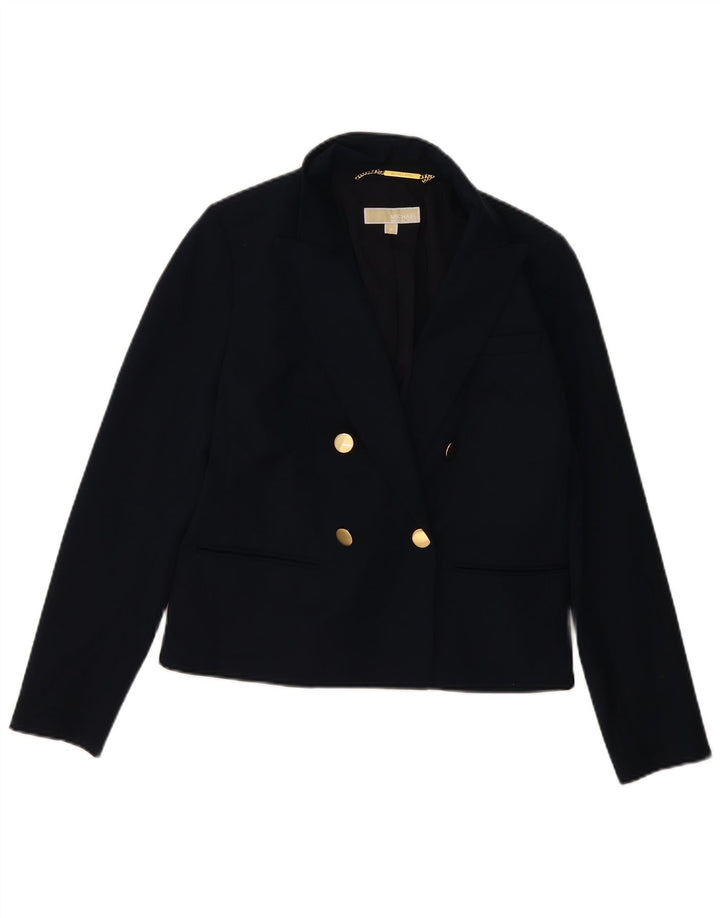 Jachetă pentru femei MICHAEL KORS Blazer dublu piept US 8 Medium Bleumarin