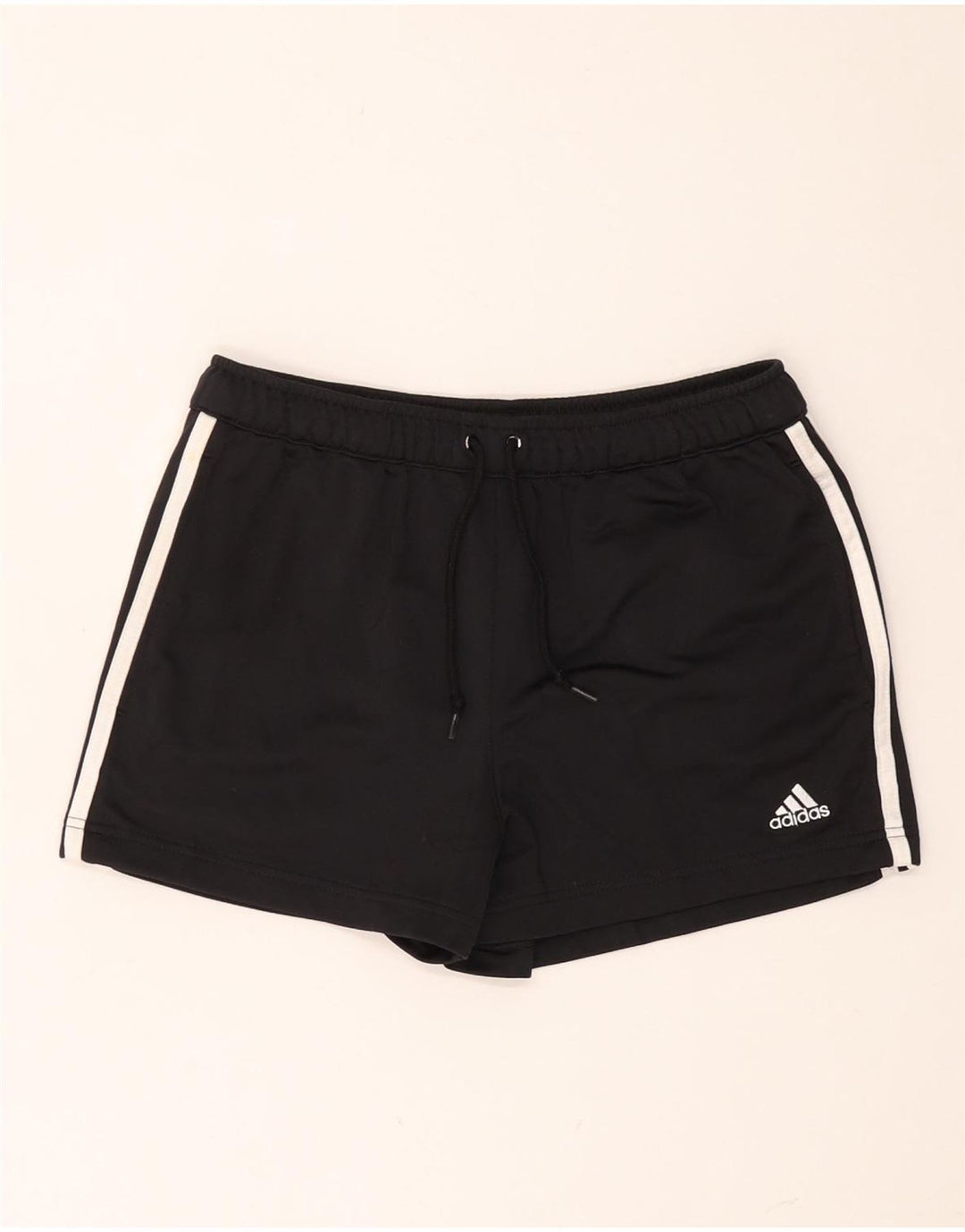Pantaloni scurti sport ADIDAS pentru femei UK 10 Poliester negru mic