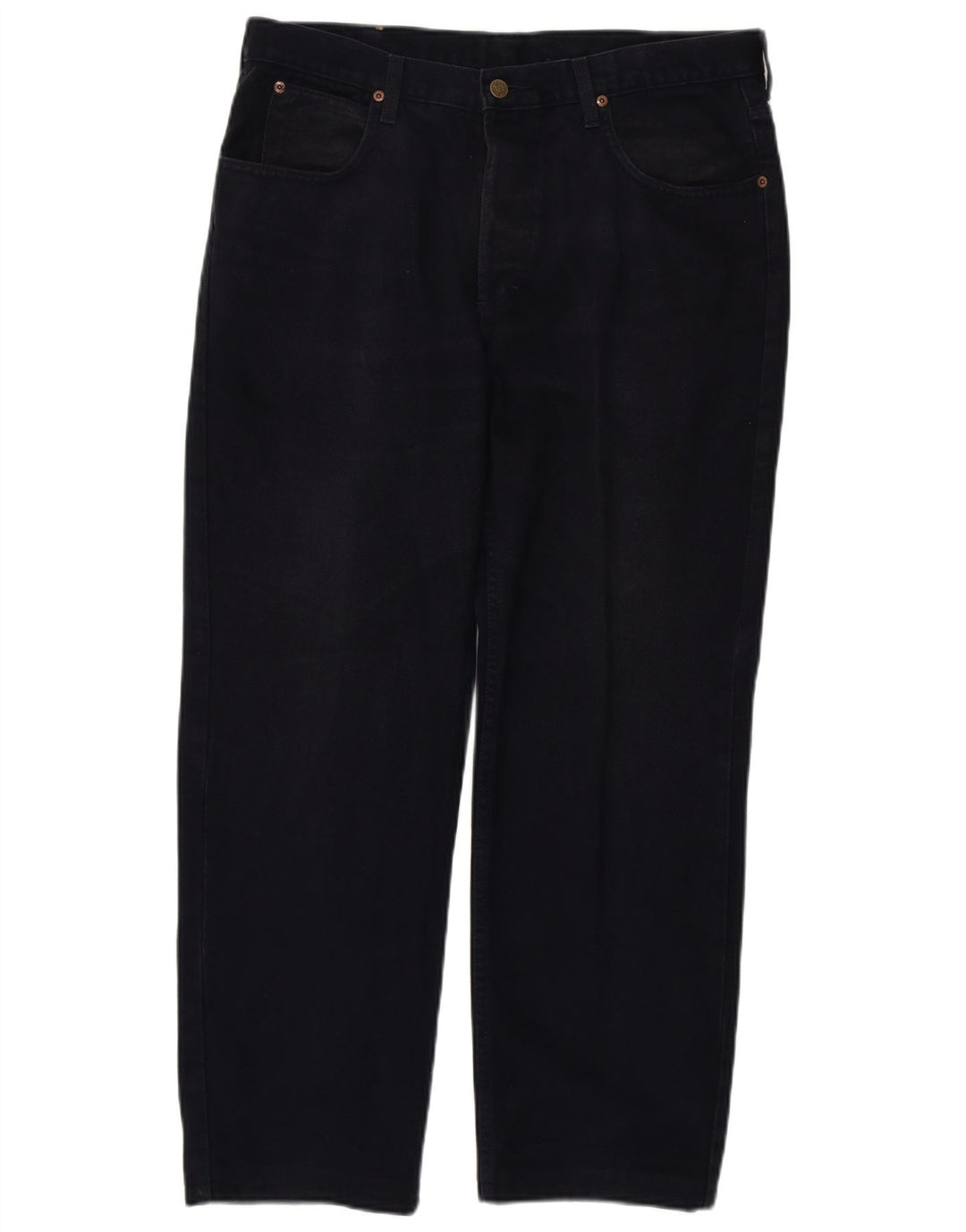 LEE Mens Straight Jeans W36 L29 Navy Blue Cotton