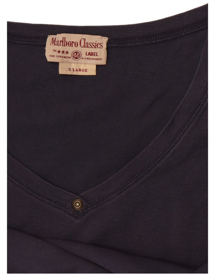 Marlboro Classics Top pentru femei cu mânecă lungă UK 18 XL Bleumarin