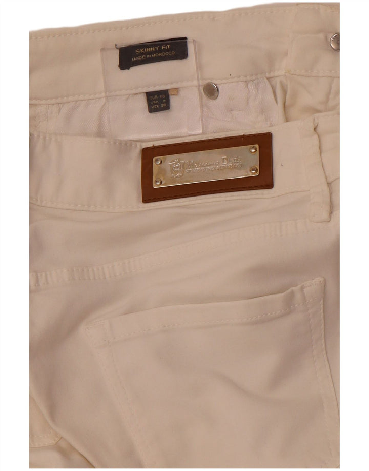 MASSIMO DUTTI Pantaloni skinny casual pentru femei EU 40 Medium W30 L29 Alb