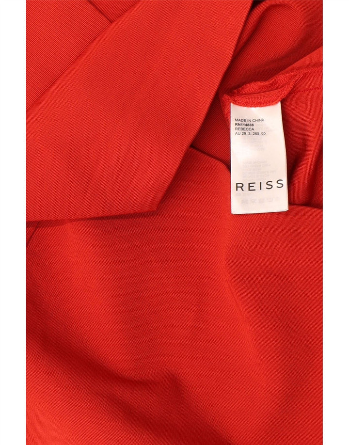 Rochie teacă pentru femei Reiss UK 8 Small Red Viscose