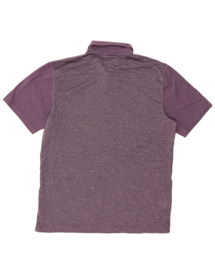 EDDIE BAUER Tricou polo pentru bărbați din bumbac violet mediu