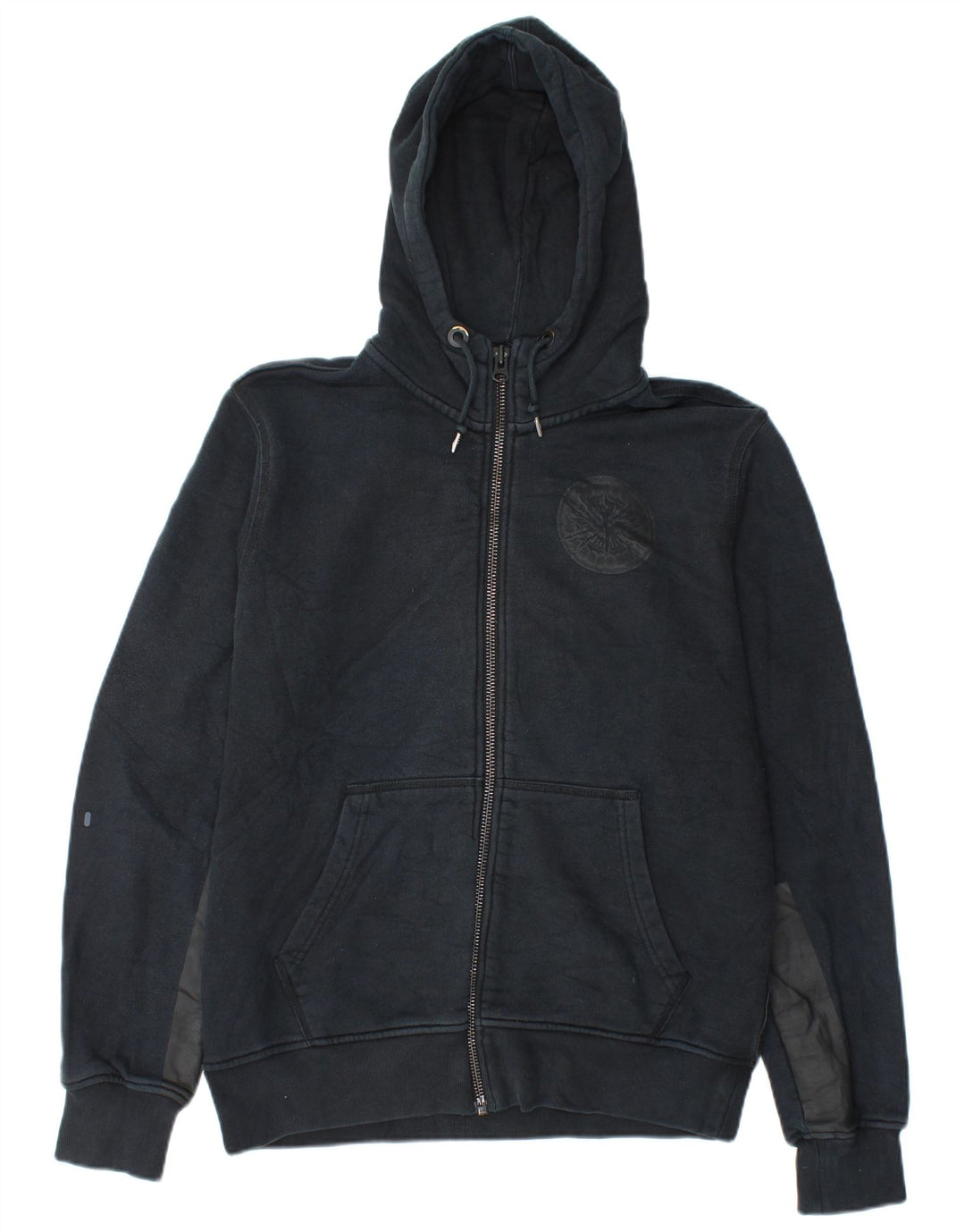 Pulover Nike Graphic Zip pentru bărbați, bumbac colorblock, albastru, mediu