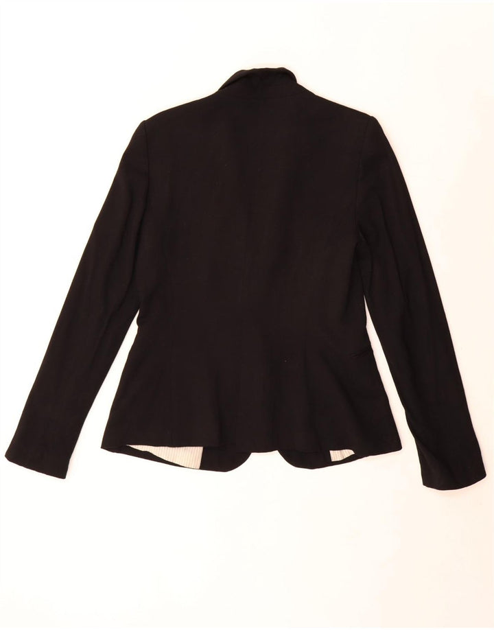 Jachetă Blazer pentru femei Zara cu 1 nasture UK 16, mare, neagră, viscoză