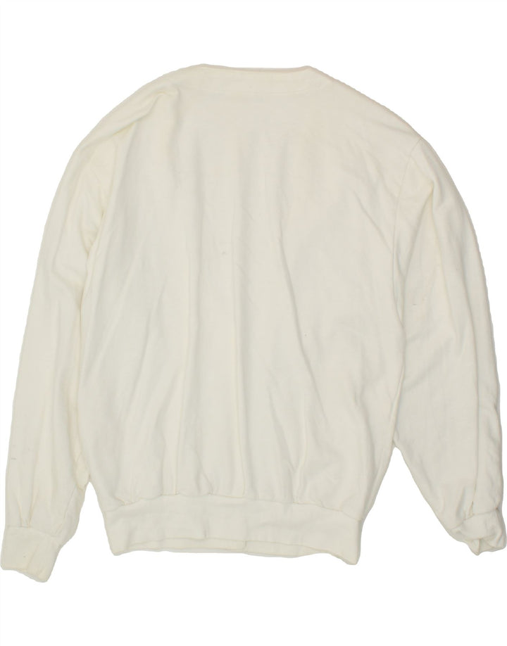 TRIGEMA Womens Cardigan Sweater EU 40/42 Large White Cotton Vintage Trigema and Second-Hand Trigema from Messina Hembry 