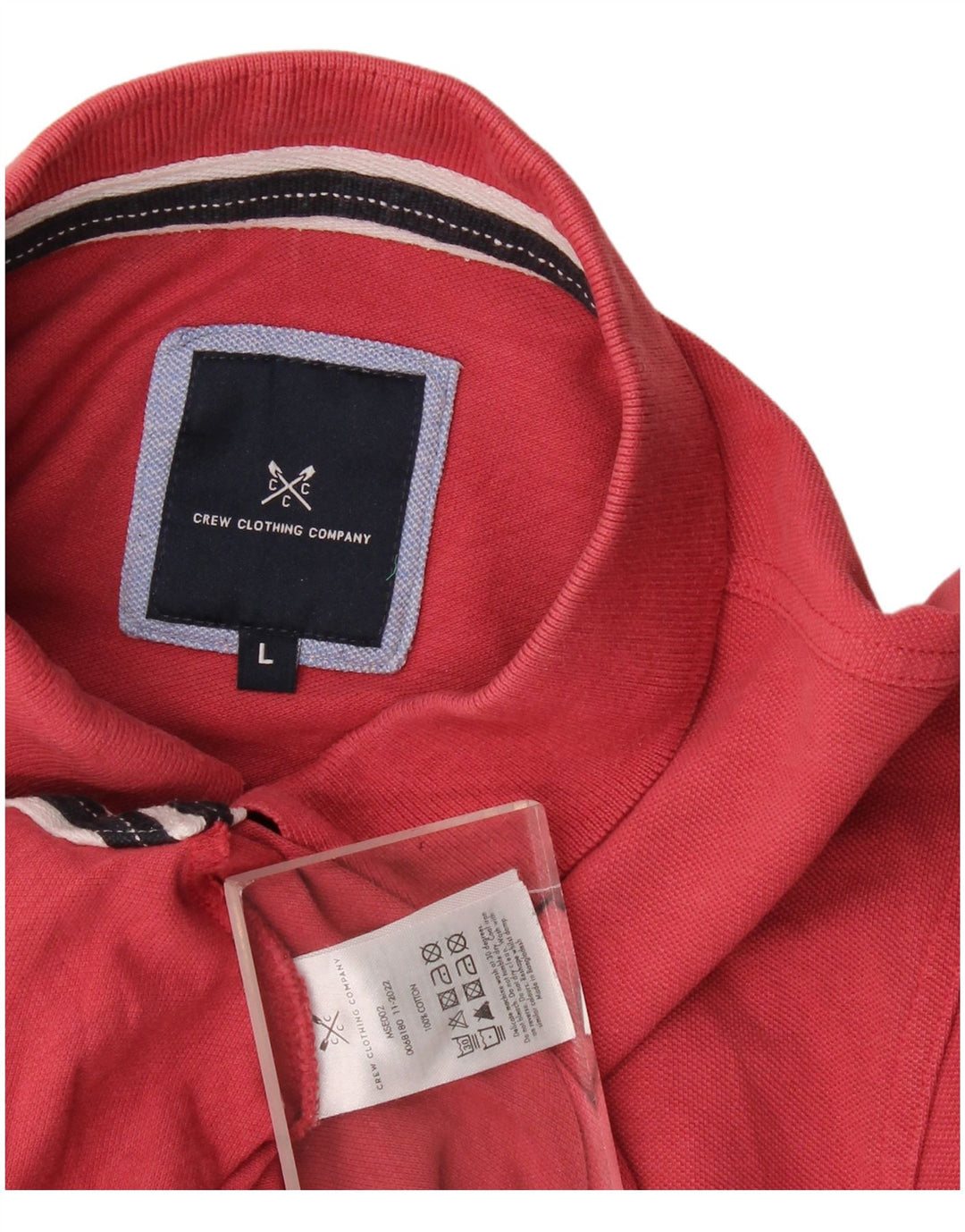 Crew Clothing Tricou polo pentru bărbați, bumbac roșu mare