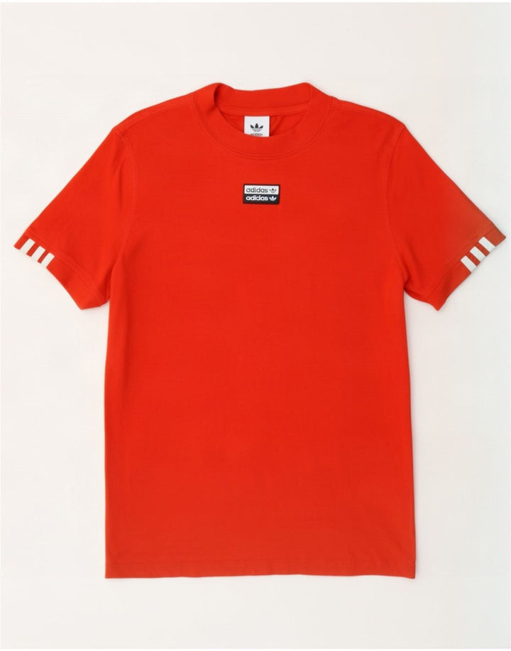 Tricou pentru bărbați Adidas Top Bumbac portocaliu mediu