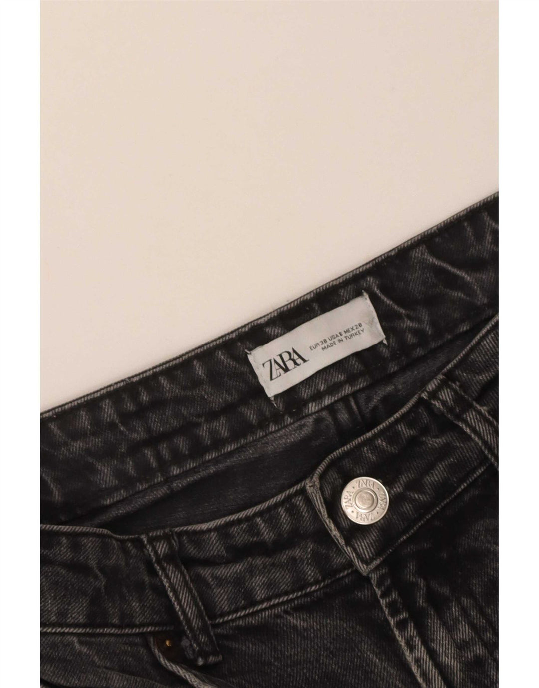 Blugi largi dama Zara EU 38 Mici L28 L27 Gri