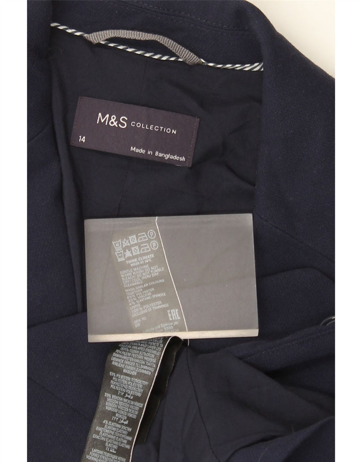 Jachetă pentru femei Marks & Spencer cu 2 nasturi, UK 14, bleumarin mediu