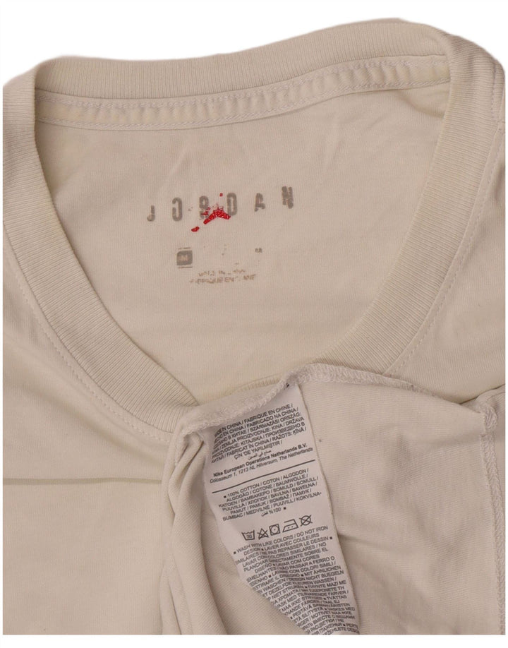 Tricou grafic Jordan pentru bărbați Top, mediu alb, bumbac